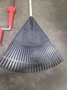 Lawn rake and auger
