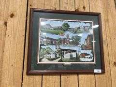 Framed Clemson print