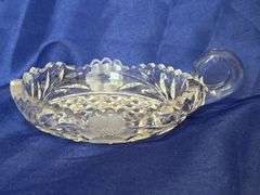 Decorative glass serving items