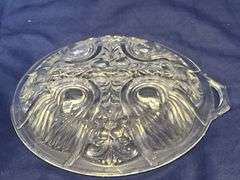 Decorative glass serving items