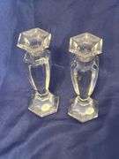 Gorham crystal candleholders