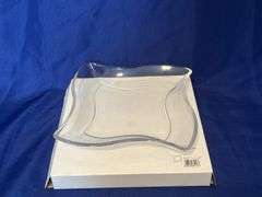 Decorative glass serving items