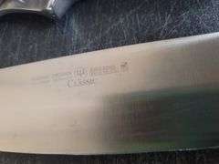 Knives and cutting board.