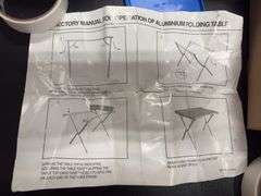 Aluminum folding table