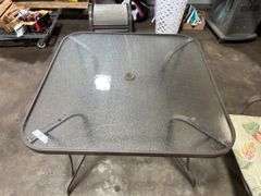 Outdoor dining table and chairs