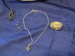 Music inspired jewelry