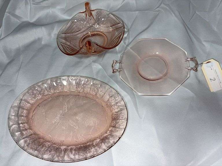 Pink Depression glass