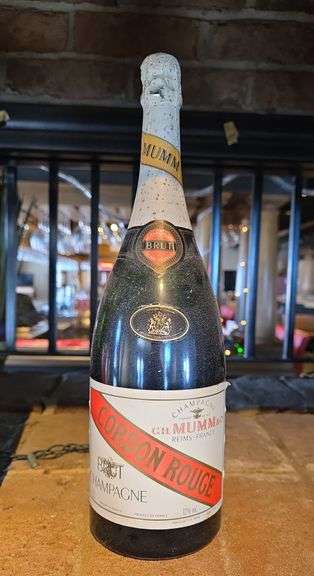bottle of G.H. Mumm Cordon Rouge Brut Champagne