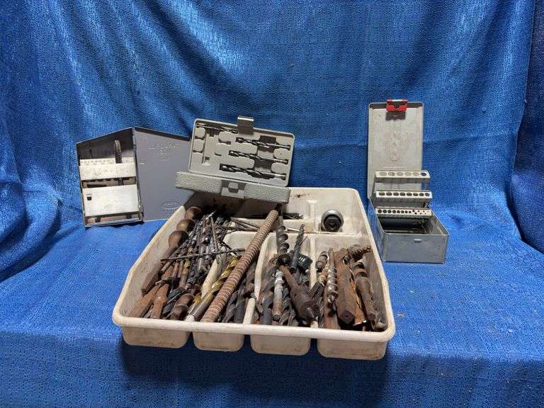 Assorted Drill Bits and Hand Tool
