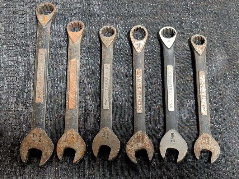 Craftsman black oxide finish combination wrenches