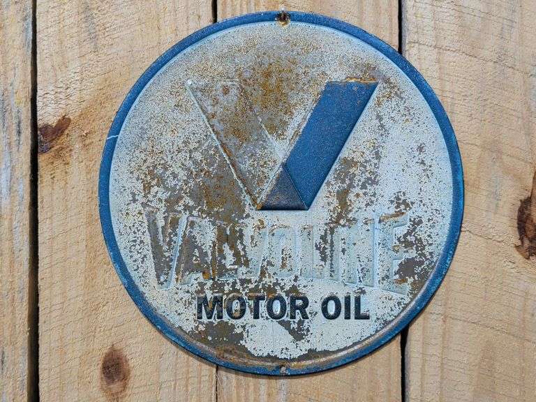 Valvoline Motor Oil Round Sign