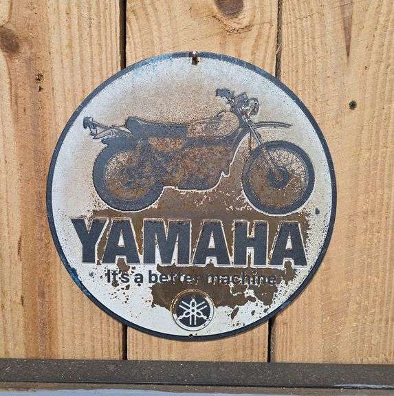 Yamaha metal sign