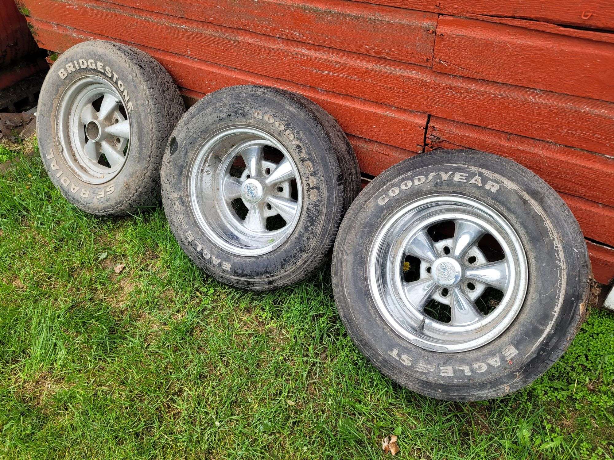 3) Slotted Cragar Rims, 245/60R14, Buying All One - Fragodt 