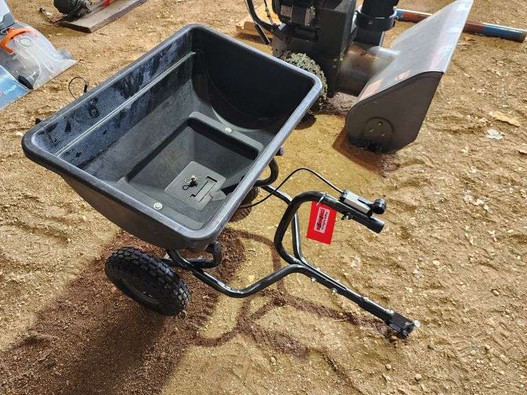 Pull Behind Fertilizer Spreader Fragodt Auction And Real Estate LLC Pull Behind Fertilizer Spreader Fragodt Auction And Real Estate Llc