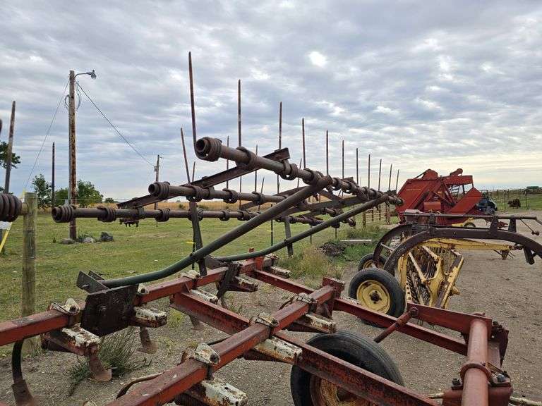 Approx 14’ Chisel Plow with 3 Bar Coil Tine Harrow, No Cylinder, 15 ...