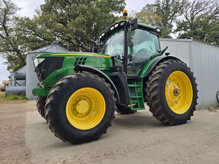 2012 John Deere 6140R MFWD Tractor, 7,954 Hours, 20 Speed Power Quad Transmission with Left Hand Rev