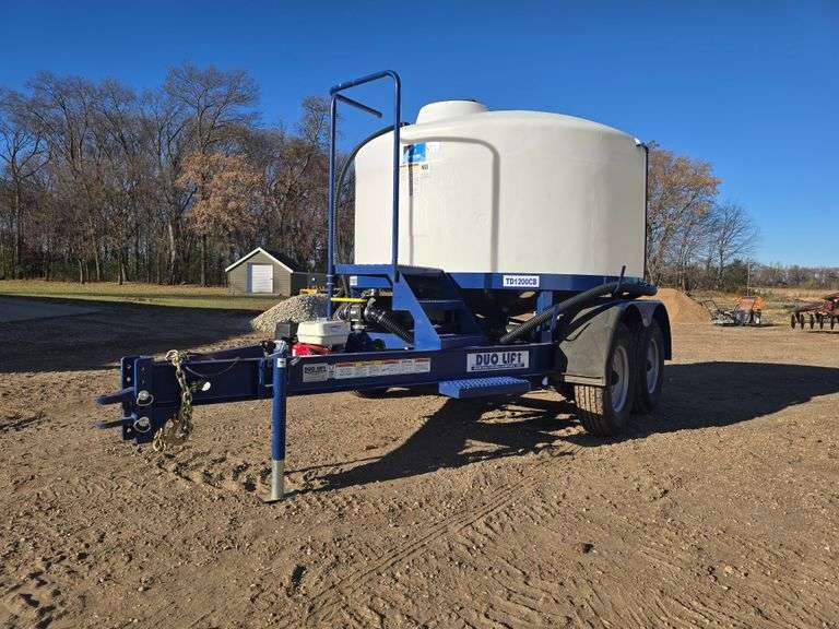 2020 Duo Lift TD1200CB Nurse Trailer with Honda GX160 Transfer Pump, 2” Plumbing with Quick Fill Hoo