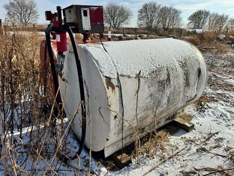 500 Gallon Fuel Barrel with 110V Pump, In Working Condition