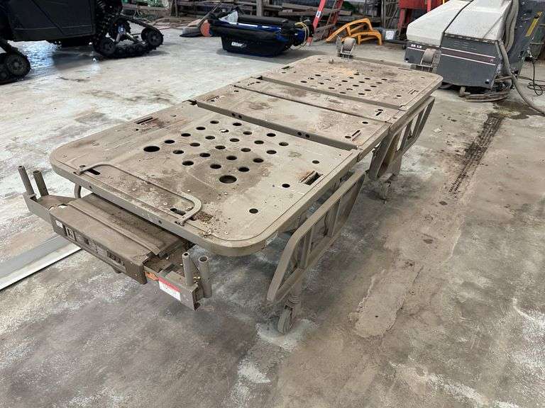 (2) Metal Hospital beds on Rollers, Were Used as a Bench, Buying Both