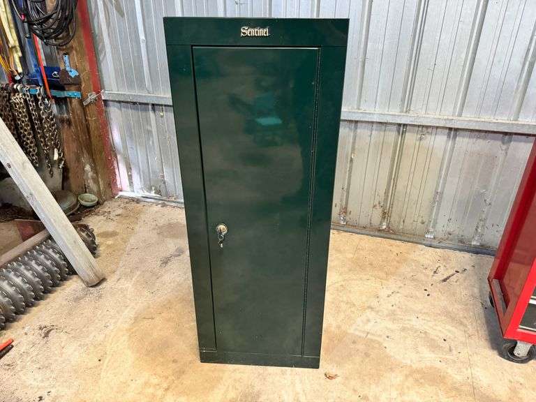 Sentinel Gun Locker, 55” High x 21” Wide x 10” Deep Fragodt Auction and Real Estate LLC