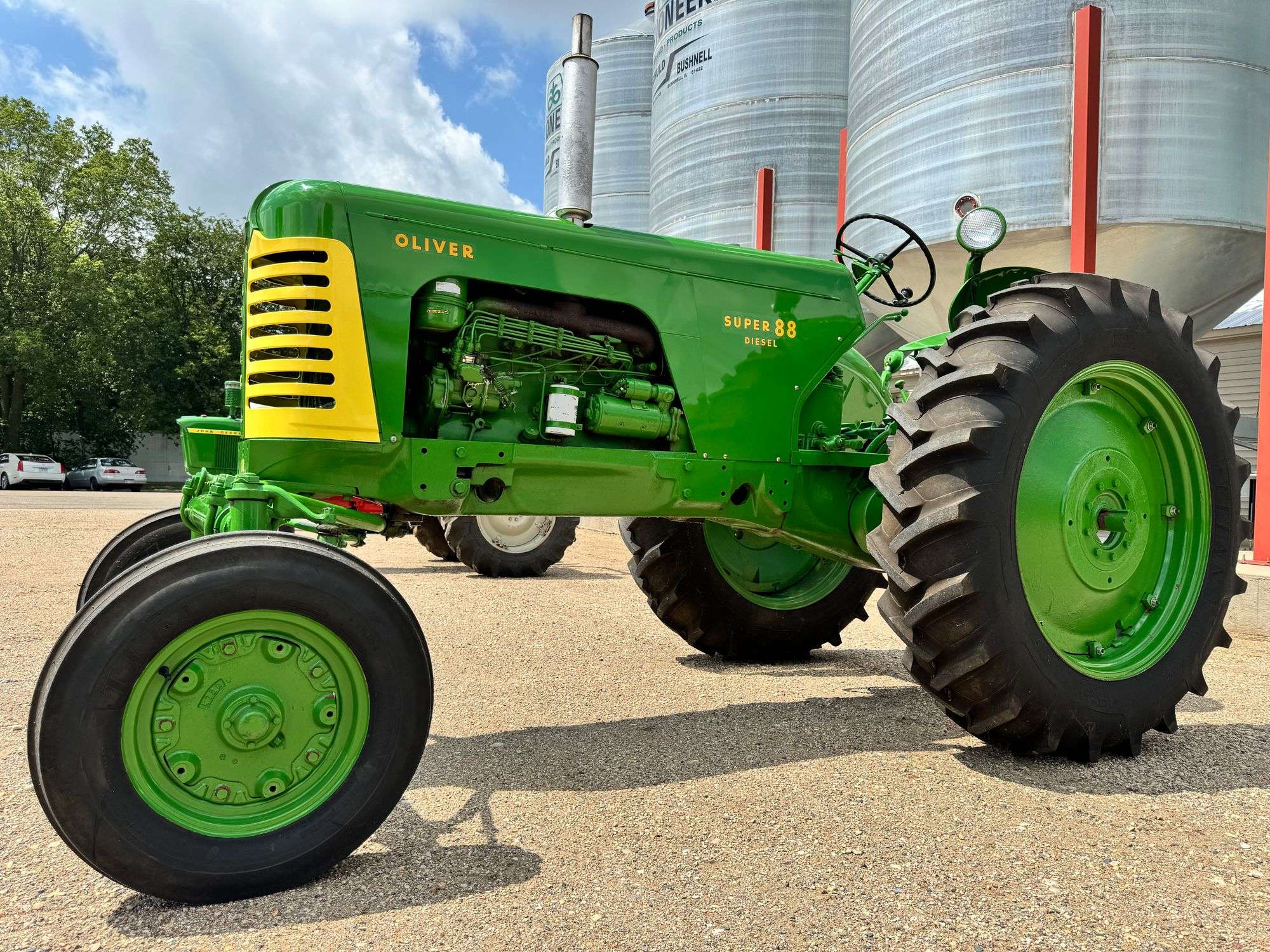 1955 Oliver Super 88 Diesel, 12Volt, 14.9-38 Rear, Wide Front