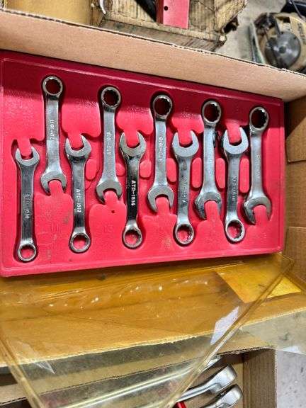 ATD Stub Metric Combination Wrenches, SAE Combination Wrenches, 1/4" - 1", 2 Boxes