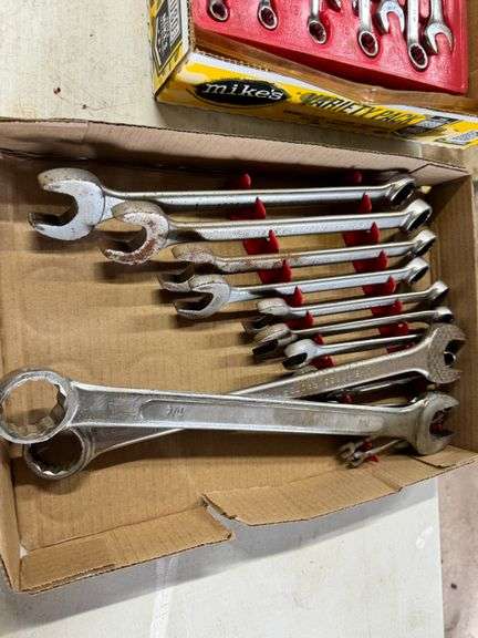 ATD Stub Metric Combination Wrenches, SAE Combination Wrenches, 1/4" - 1", 2 Boxes