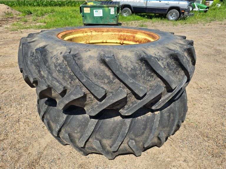 (2) 16.9-34 Tires off John Deere 3020