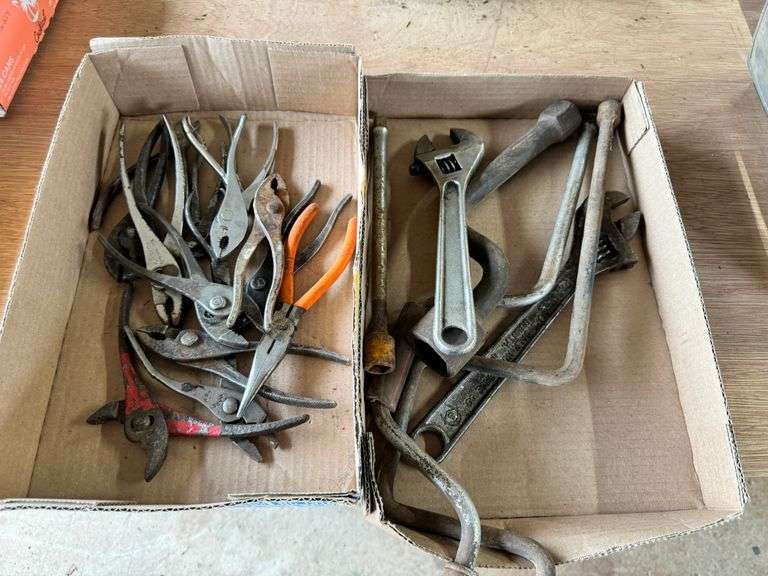 2 Boxes Misc Hand Tools