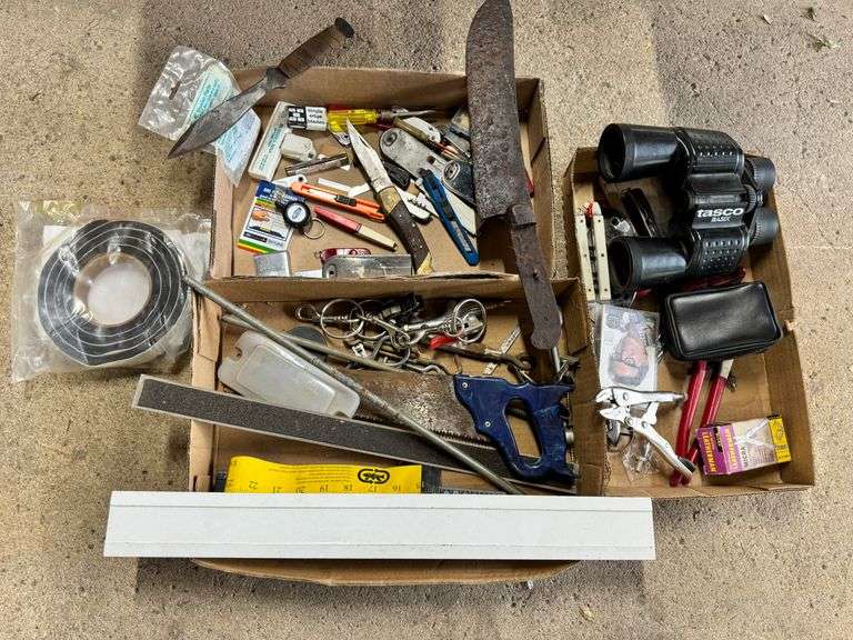 Knives, Saws, Binoculars and Hand Tools
