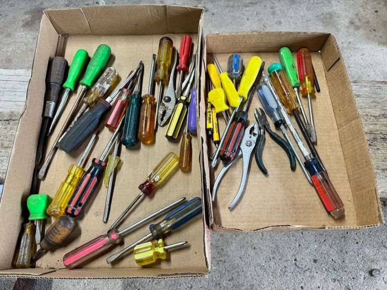 2 Boxes, Screw Drivers