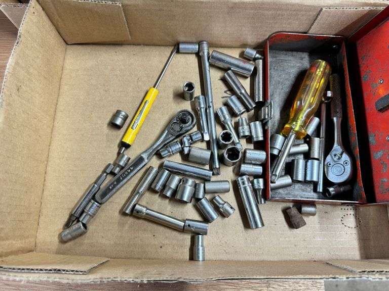 Drill Bits, Sockets, Dial Indicators, Misc