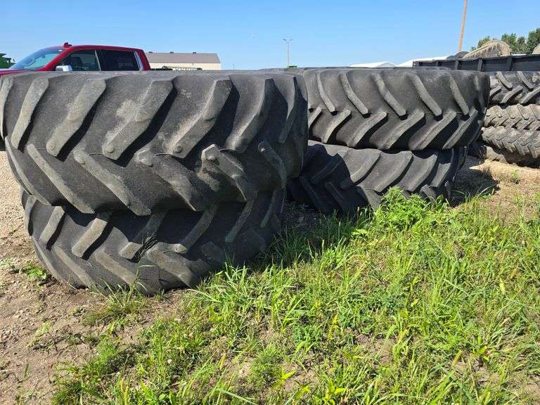 (8) Goodyear 710/70R42 Used Tires, Buying All for One Money