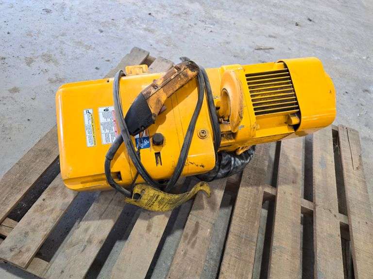Harrington 2 Ton Electric Hoist, 3 Phase, Working Order
