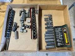 3/8" Drive Sockets and Misc Sockets, Metric and SAE, 2 Boxes