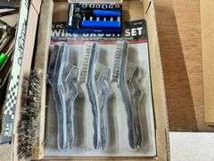 3 Boxes, Wire Brushes, Pliers, Thermostate