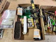 3 Boxes, Wire Brushes, Pliers, Thermostate