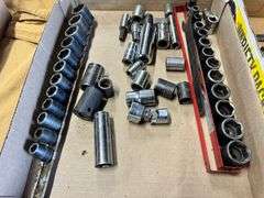 3/8" Drive Sockets and Misc Sockets, Metric and SAE, 2 Boxes