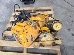 Harrington 2 Ton Electric Hoist, Single Phase with Trolley, Working Order