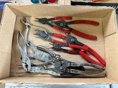 3 Boxes, Nut Drivers, Snap-Ring Pliers, Vise Grips