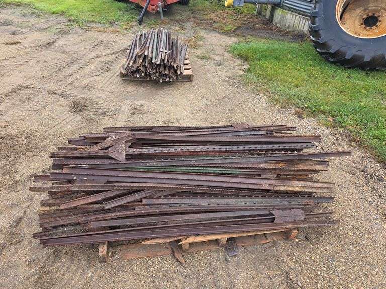 (2) Pallets of Used 6’ Steel Fence Posts, Some T and Some U Posts ...