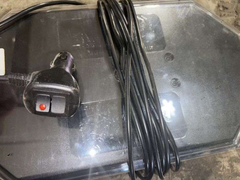 Buyers Amber Warning Light, with Selectable Flash Patterns, 12V Plug ...