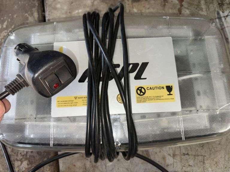 (2) Amber Warning Lights, with Selectable Flash Patterns, 12V Plug ...