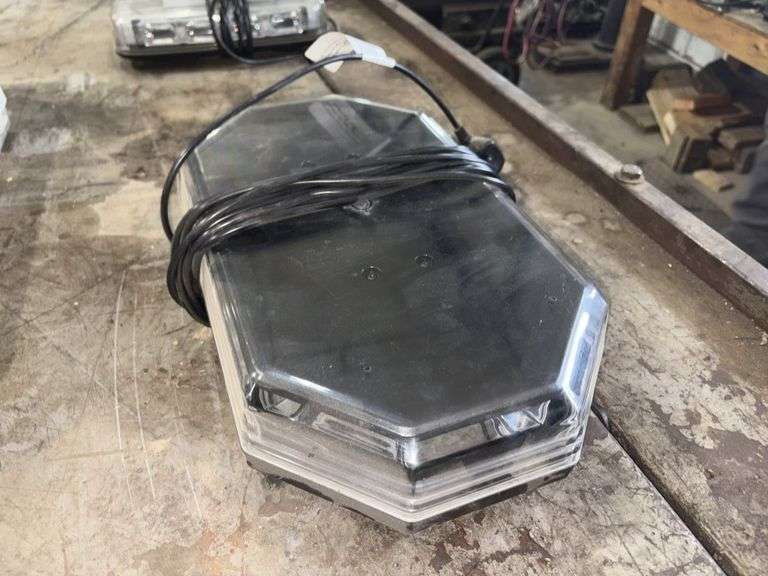 Buyers Amber Warning Light, with Selectable Flash Patterns, 12V Plug ...