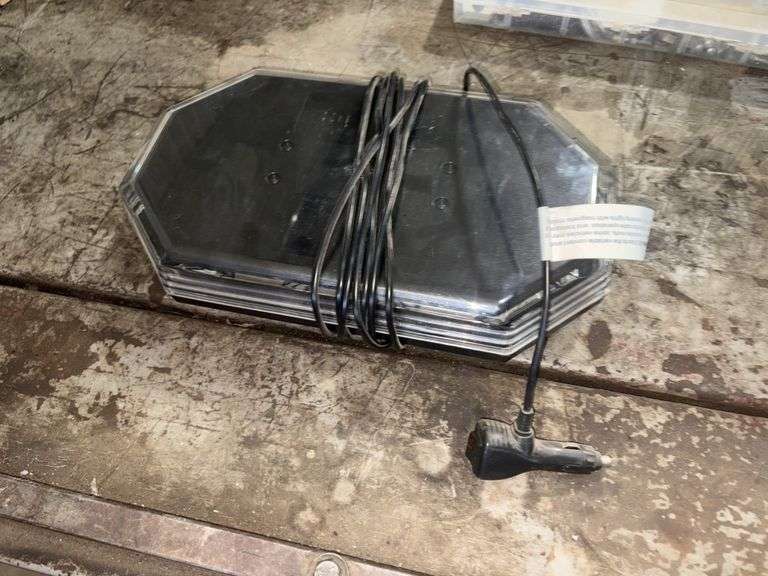 Buyers Amber Warning Light, with Selectable Flash Patterns, 12V Plug ...