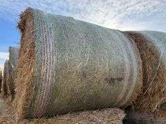 (15) 2024 Oat Straw Bales, Net Wrapped, Baled with John Deere 568 Baler, 5.5’ x 5’