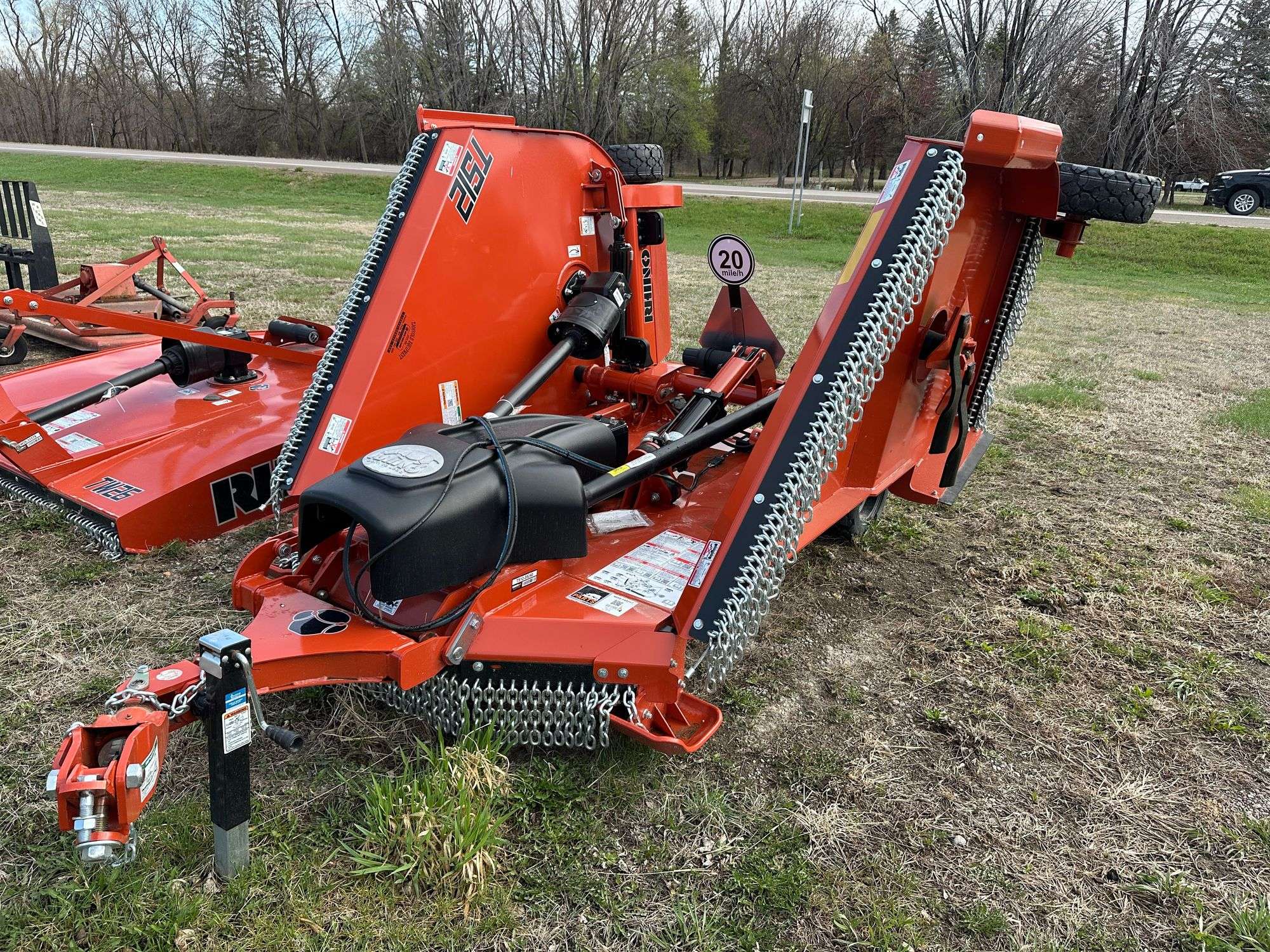 12 Foot Batwing Mower 12 Foot Batwing Mower 12' Sicma Point Tractor Heavy Duty Flex Wing Mower  Model WGM-12