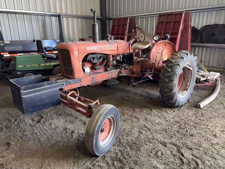 1956 Allis Chalmers WD45 Tractor, WF, 13.6-28 Rears, 6.00-16 Fronts, Snap Coupler, Drawbar, Power Sl