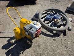 Honda GX120 4.0 Motor and Diaphragm Pump with 400’ of 3” Discharge and Suction Hose, Good Starting E