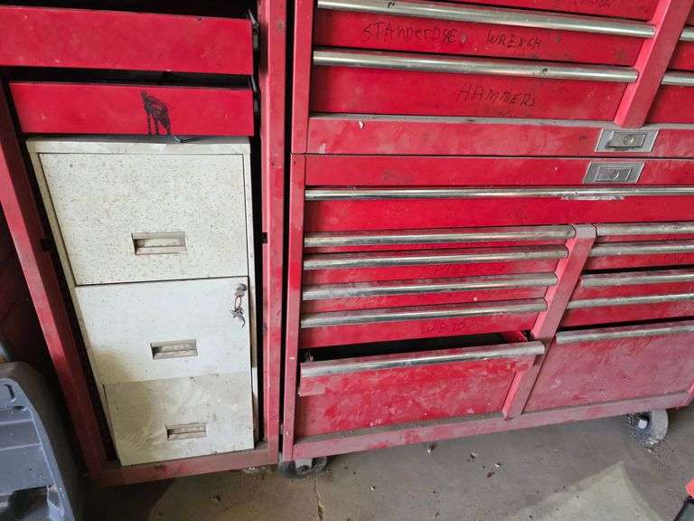 Waterloo Magnum Metal Toolchest on Wheels, 22 Drawers, 56 x 67 x 30, Also Comes with Side Cabinet 19